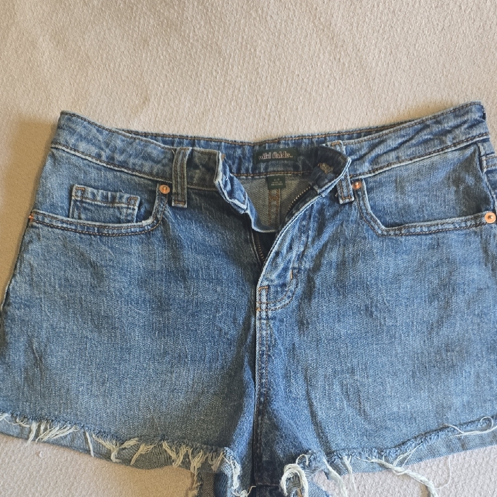 Wild Fable Frayed Hem Jean Shorts